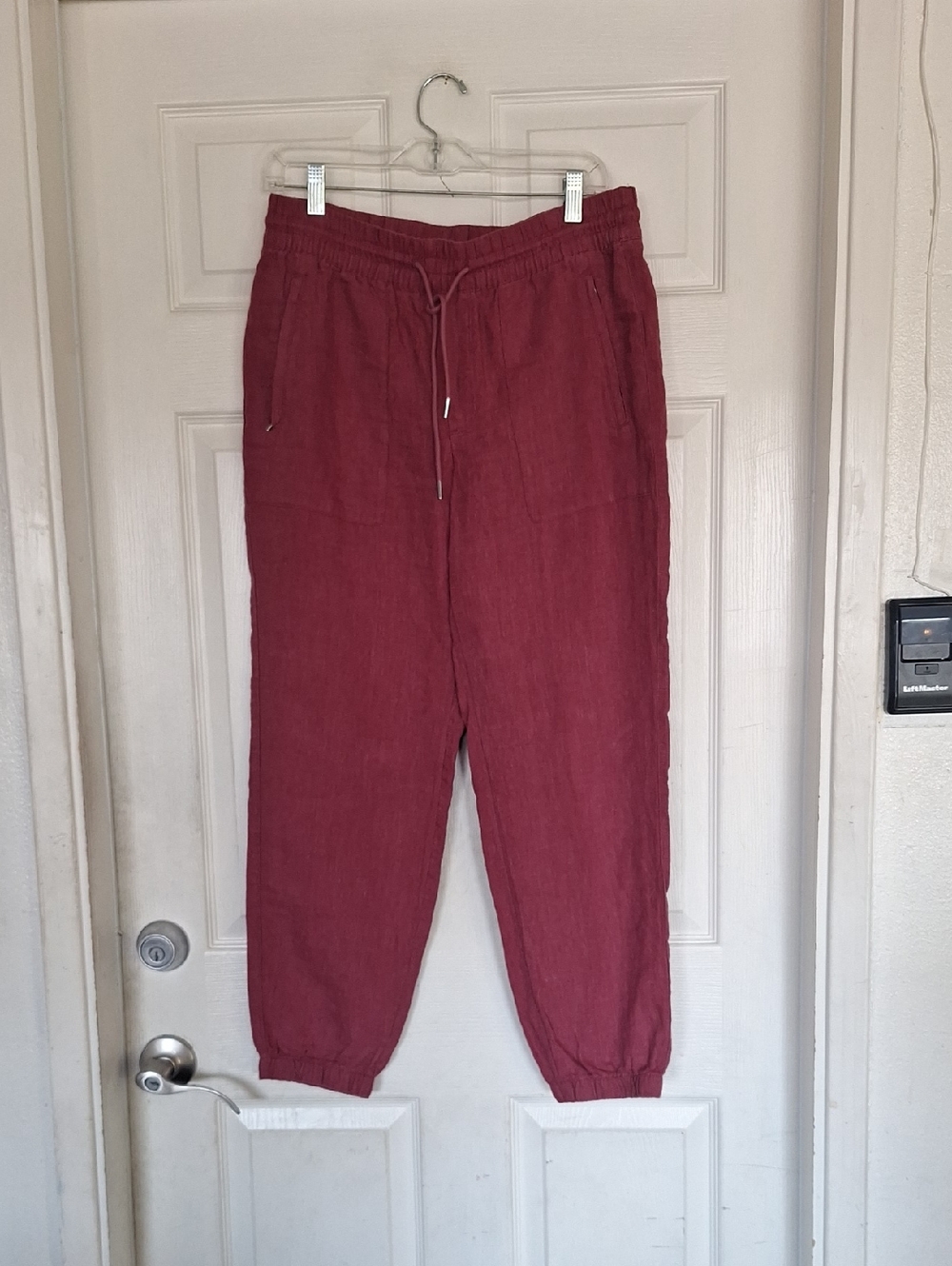 Athleta Linen Jogger Pants Size 8 Relaxed Lightweight Summer